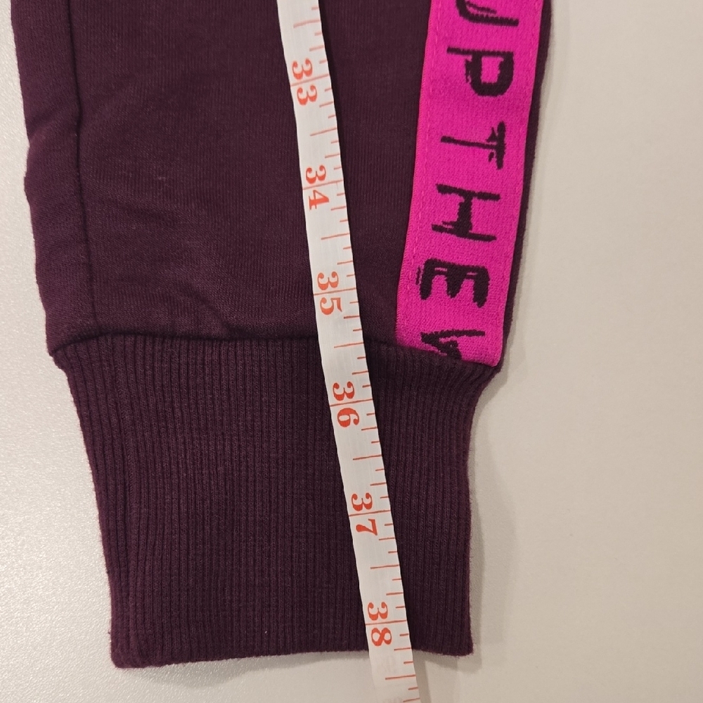 Jessica Simpson Joggers in Deep Purple with Pink Trim - Picture 8 of 9